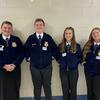The Jackson County FFA Marketing team placed 4th at the Regional Contest. L-R Jalee Davis, Addan Witt, Shelby Berry, and Lauren Jackson.
