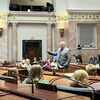 Rep/Principal Timmy Truett gives a tour of the State Capitol to McKee Elementary 5th Graders